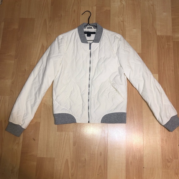 French Connection White Bomber Jacket. - Picture 1 of 7